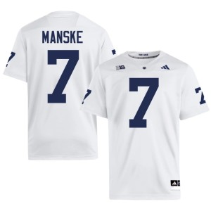 #7 White 2026-27 Mens College Football PSU Lions Alex Manske Jersey 215688-814