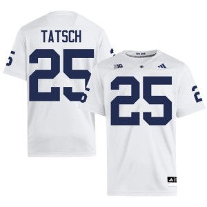 #25 College Football PSU Lions NCAA Mens White Alex Tatsch Jersey 273736-293