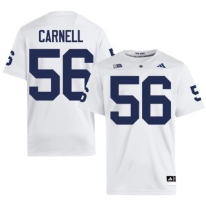 #56 Lions Alijah Carnell College Football White Men Game Jersey 846850-850