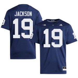 #19 Men Navy College Football Amarion Jackson Embroidery Penn State Lions Jerseys 659782-617