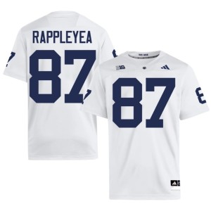 #87 College Football Andrew Rappleyea Mens White Game PSU Jerseys 716224-120