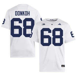 #68 White Replica Nittany Lions Mens College Football Anthony Donkoh Jersey 473717-342