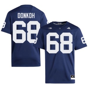 #68 Anthony Donkoh Men's Penn State Limited College Football Navy Jerseys 878424-679