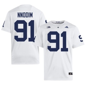 #91 Men College Football Penn State Game Armstrong Nnodim White Jersey 887224-261