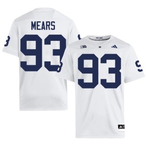 #93 2026-27 Men's Bobby Mears White PSU Nittany Lions College Football Jersey 694478-385