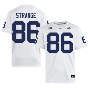 #86 Brenton Strange Penn State Nittany Lions College Football Embroidery White Men's Jerseys 145400-257