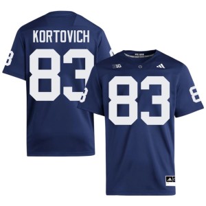 #83 Penn State Men's Official College Football Brian Kortovich Navy Jersey 429509-566