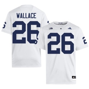 #26 Cam Wallace White Nittany Lions College Football Men's Replica Jerseys 110969-981