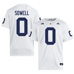 #0 Limited College Football Penn State Lions Chase Sowell White Men's Jersey 697032-724
