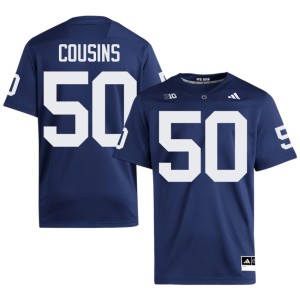 #50 College Football Player Mens Navy Cooper Cousins Lions Jerseys 664622-728