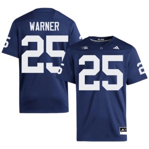 #25 College Football Men Limited Curt Warner Navy PSU Nittany Lions Jersey 851546-472