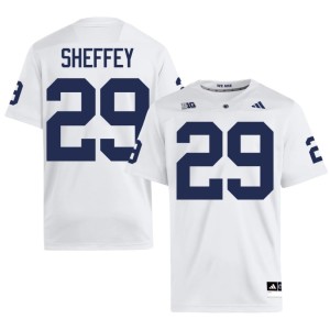 #29 College Football Penn State Nittany Lions High School D'Antae Sheffey Mens White Jersey 984566-293