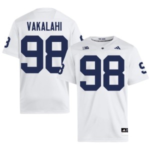 #98 Men's PSU University Dallas Vakalahi White College Football Jersey 410642-134