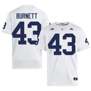 #43 Penn State Nittany Lions Dayshaun Burnett White College Football Game Mens Jersey 439619-233