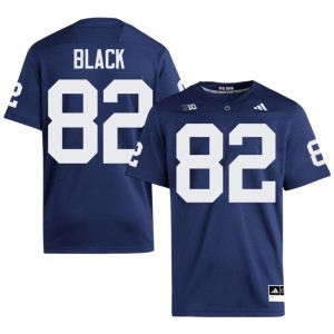 #82 Ethan Black Mens High School Lions College Football Navy Jersey 975626-832