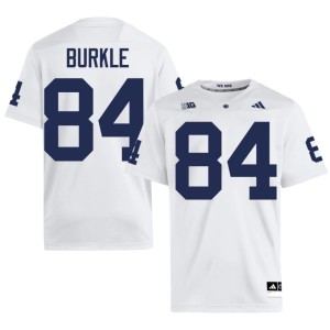 #84 Men's White Embroidery Nittany Lions College Football Gabe Burkle Jersey 283893-104