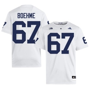 #67 Men's Henry Boehme Player College Football White Penn State Lions Jersey 720503-184