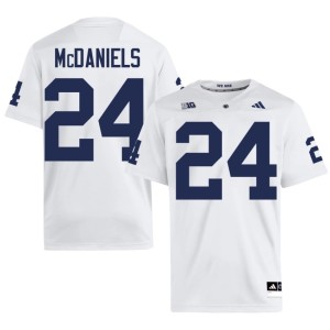 #24 Player White Penn State Lions College Football Men Ibn McDaniels Jersey 927664-663