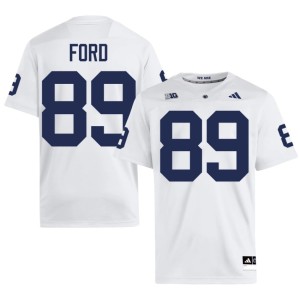 #89 Men Alumni College Football Jackson Ford Lions White Jerseys 227477-867