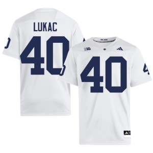 #40 PSU Nittany Lions White Men's Jake Lukac 2026 College Football Jerseys 705090-709