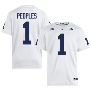 #1 White Penn State Lions College Football James Peoples Player Men's Jerseys 333719-922