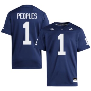 #1 James Peoples Men Alumni Penn State Nittany Lions Navy College Football Jersey 939689-957