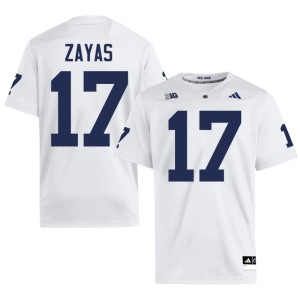 #17 White College Football University Josiah Zayas Penn State Men Jersey 830026-428