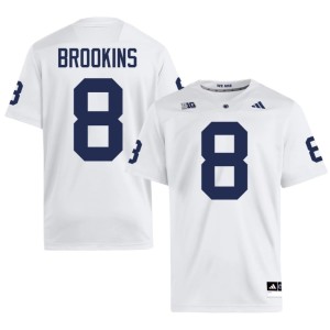#8 Karon Brookins College Football Penn State White Men's NCAA Jersey 418942-922