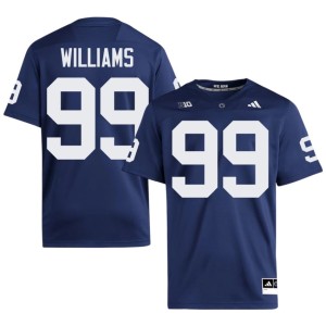 #99 College Football Keanu Williams Replica PSU Lions Navy Mens Jerseys 829171-749