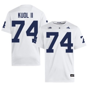 #74 Kuol Kuol II Men White Penn State College Football Replica Jersey 337497-714