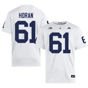 #61 Game Roaring Lions College Football Liam Horan Men White Jersey 907207-885