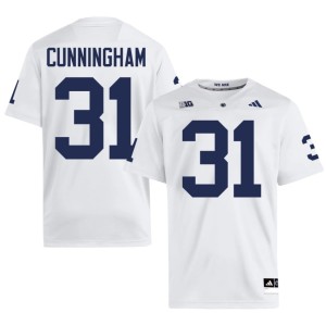#31 Penn State Nittany Lions Logan Cunningham Embroidery College Football White Men's Jersey 745643-995