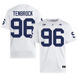 #96 College Football NCAA Penn State White Lucas Tenbrock Men Jerseys 829180-100