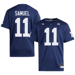 #11 Navy Replica College Football Men's Lions Lyrick Samuel Jersey 144779-265