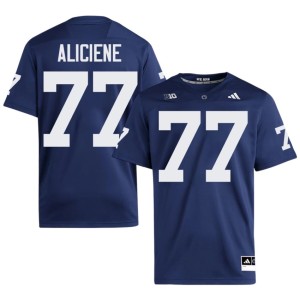 #77 Navy Embroidery PSU Lions Men's Owen Aliciene College Football Jersey 730445-396