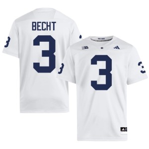#3 PSU Nittany Lions Men College Football White Rocco Becht Game Jersey 577456-394