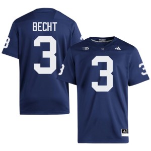#3 Mens Navy Penn State Embroidery College Football Rocco Becht Jerseys 877293-546
