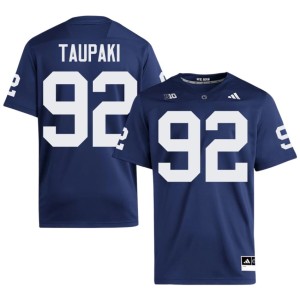 #92 Replica Men's Navy Siale Taupaki College Football PSU Nittany Lions Jerseys 301071-346