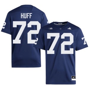#72 Penn State Official Navy Tyshon Huff Men's College Football Jersey 701243-613