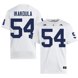 #54 PSU Nittany Lions Men Embroidery Vaea Ikakoula College Football White Jerseys 232726-471