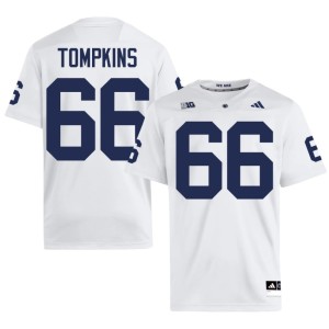#66 Penn State Nittany Lions Men White College Football Will Tompkins Official Jersey 132037-801