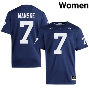 #7 College Football Limited Navy Alex Manske Penn State Womens Jersey 219091-222