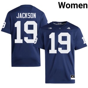 #19 Amarion Jackson Women PSU Lions Navy College Football Game Jersey 293301-410
