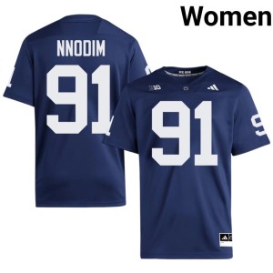 #91 Navy Limited Women's College Football PSU Lions Armstrong Nnodim Jerseys 299583-745