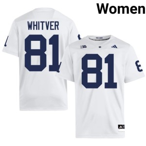 #81 Ben Whitver Roaring Lions NCAA College Football Women White Jerseys 301425-443