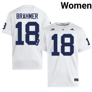 #18 Roaring Lions White Benjamin Brahmer College Football Women's 2026 Jersey 609726-830