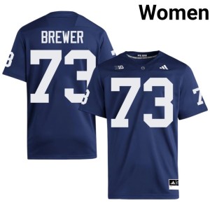 #73 Womens PSU College Football 2026 Caleb Brewer Navy Jersey 432030-703