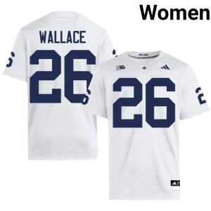 #26 White NCAA Cam Wallace College Football Women Penn State Jersey 152010-888