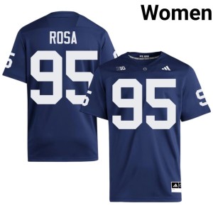 #95 Women Navy Cristiano Rosa Nittany Lions University College Football Jerseys 458325-864