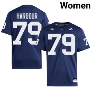 #79 Donnie Harbour Women's Penn State Lions Stitched Navy College Football Jerseys 473338-789